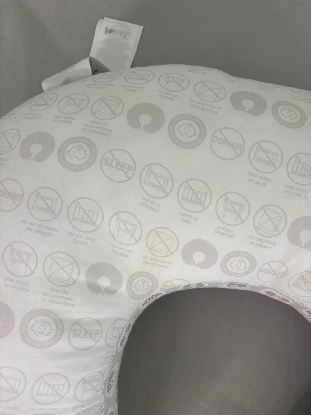 Boppy White Nursing and Support Pillow with Pillow Case